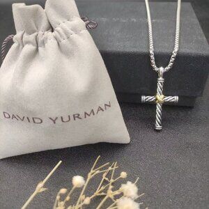 David Yurman x color-coded cross necklace